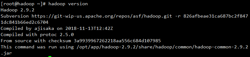 安装Hadoop成功