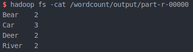 WordCount 结果
